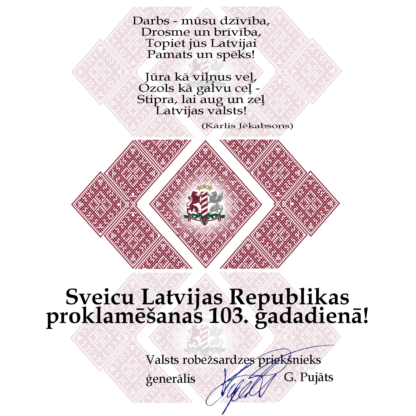 FOTO: Apsveikums
