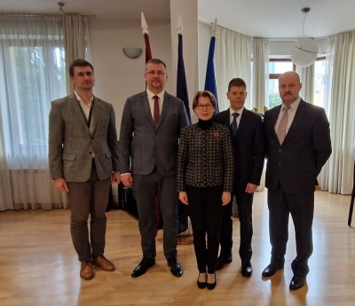 Valsts robežsardzes sakaru virsnieka aktivitātes Gruzijā, Tbilisi.