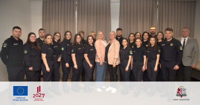 FOTO: VRK pasniedzēji un apmācāmie no Moldovas