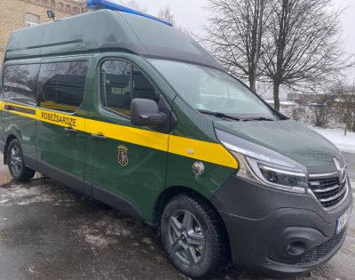 FOTO: Robežsardzes automašīna