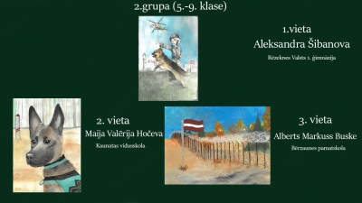 FOTO: Kolāža ar zīmējumu konkursa uzvarētāju zīmējumiem