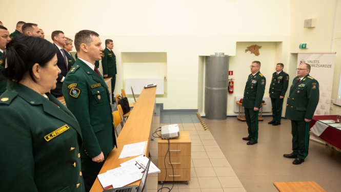 FOTO: Piektdien, 9. februārī, Valsts robežsardzes koledžā notika Valsts robežsardzes 2023. gada darbības rezultātu izvērtēšanas sanāksme