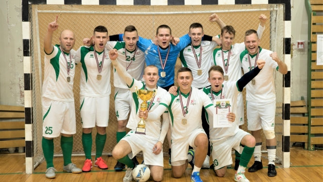 Valsts robežsardzes koledžas komanda uzvar Valsts robežsardzes telpu futbola sacensībās