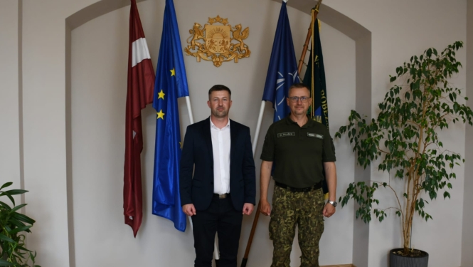FOTO: VRS priekšnieks un Jelgavas novada domes priekšsēdētājs