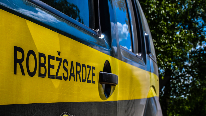 FOTO: Uzraksts robežsardze