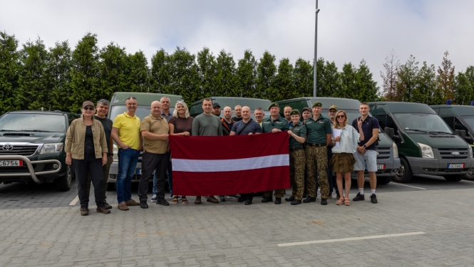 FOTO: Konvoja dalībnieki