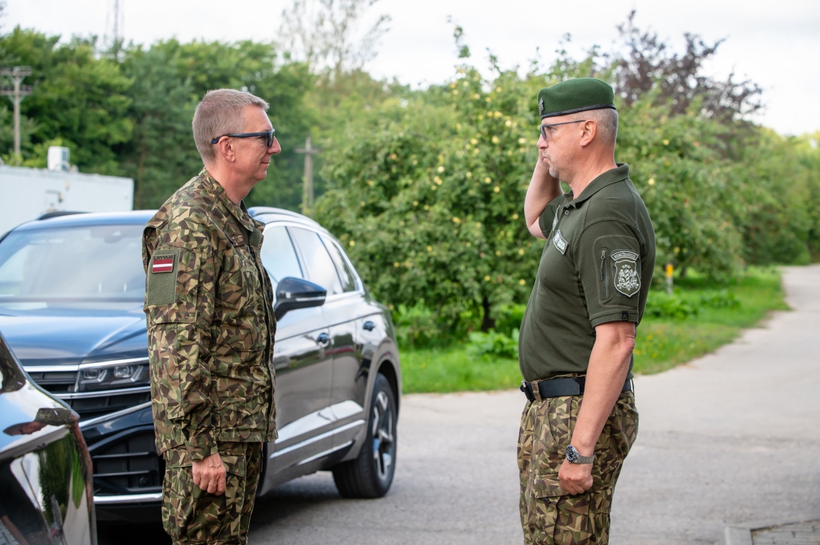 FOTO: Valsts prezidents apmeklē robežu