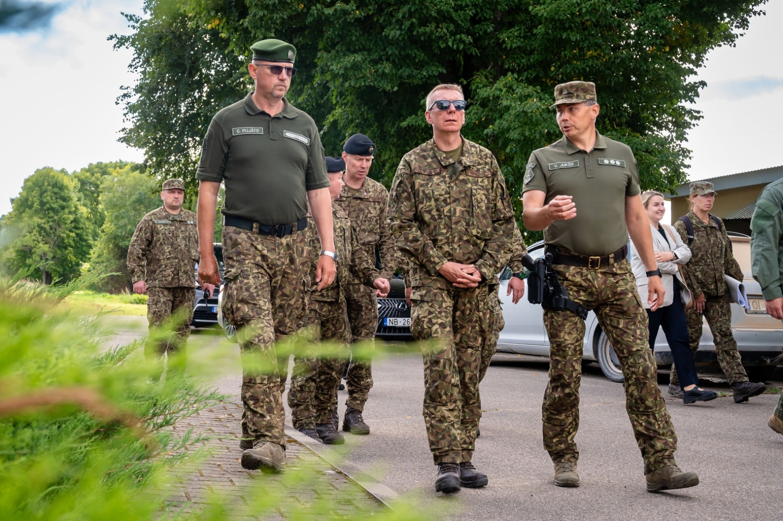 FOTO: Valsts prezidents apmeklē robežu