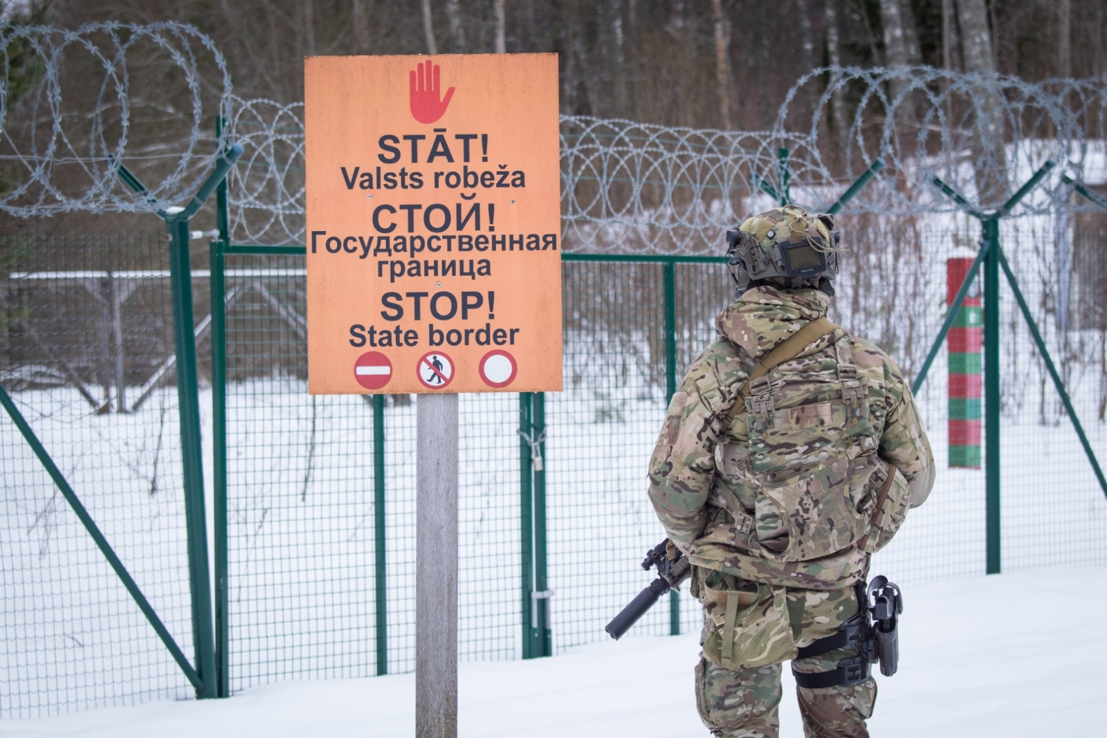 Valsts robežsardzes priekšnieks kopā ar Iekšlietu ministru apmeklē valsts robežu