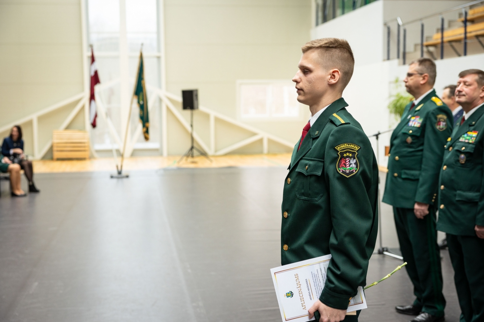 FOTO: Valsts robežsardzes koledžā aizvadīts  programmas „Robežapsardze” 45. izlaidums