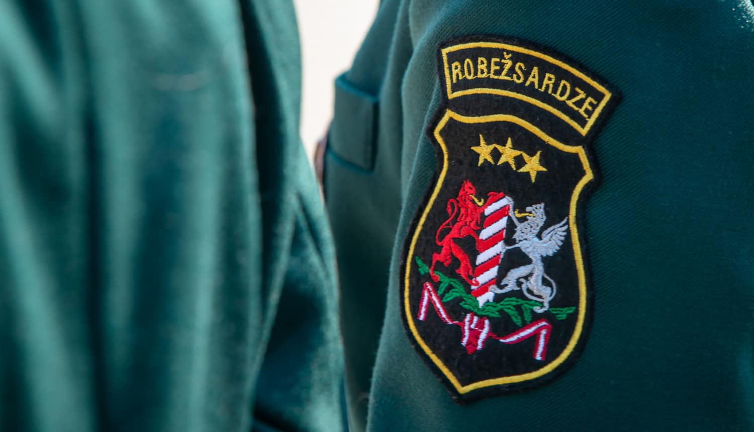 FOTO: Uzraksts robežsardze uz formas