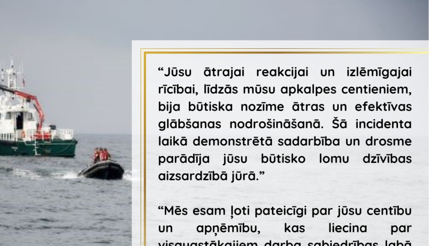 FOTO: Pateicība
