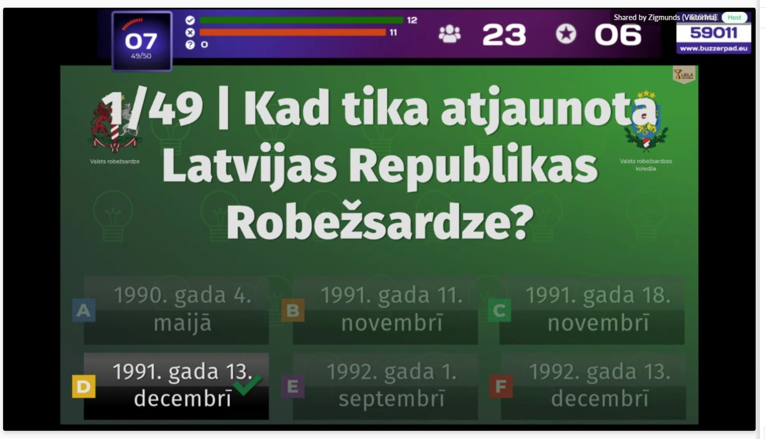 FOTO: Viktorīna