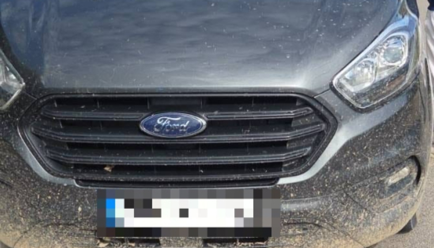 FOTO: Aizturētais auto