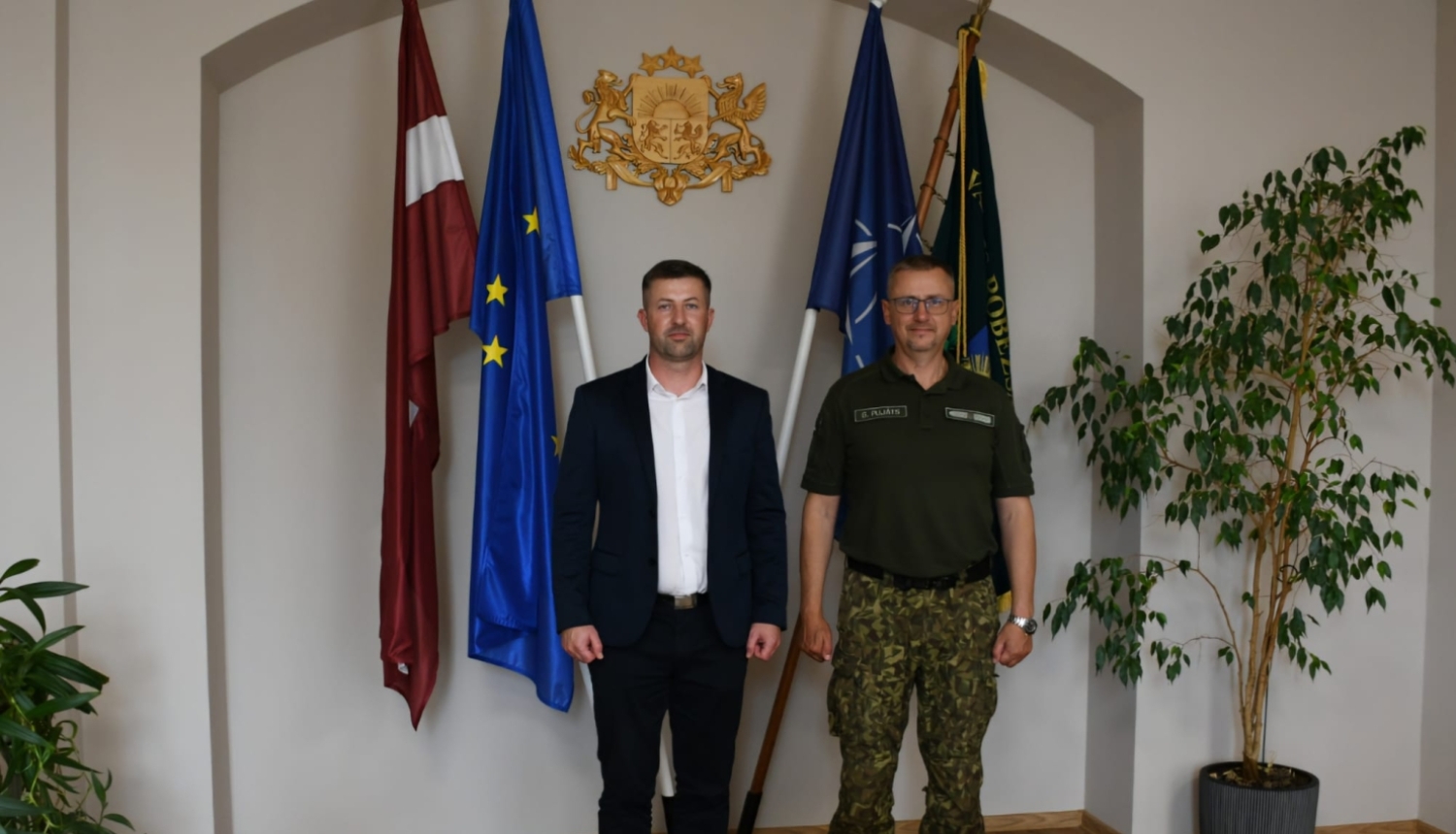 FOTO: VRS priekšnieks un Jelgavas novada domes priekšsēdētājs