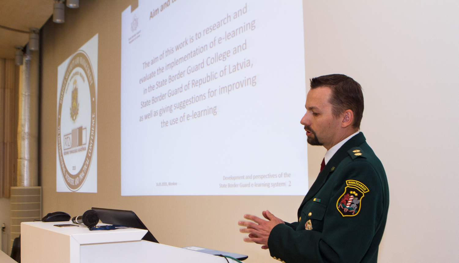 FOTO: Robežsargs piedalās konferencē "Robežu drošība un pārvaldība"