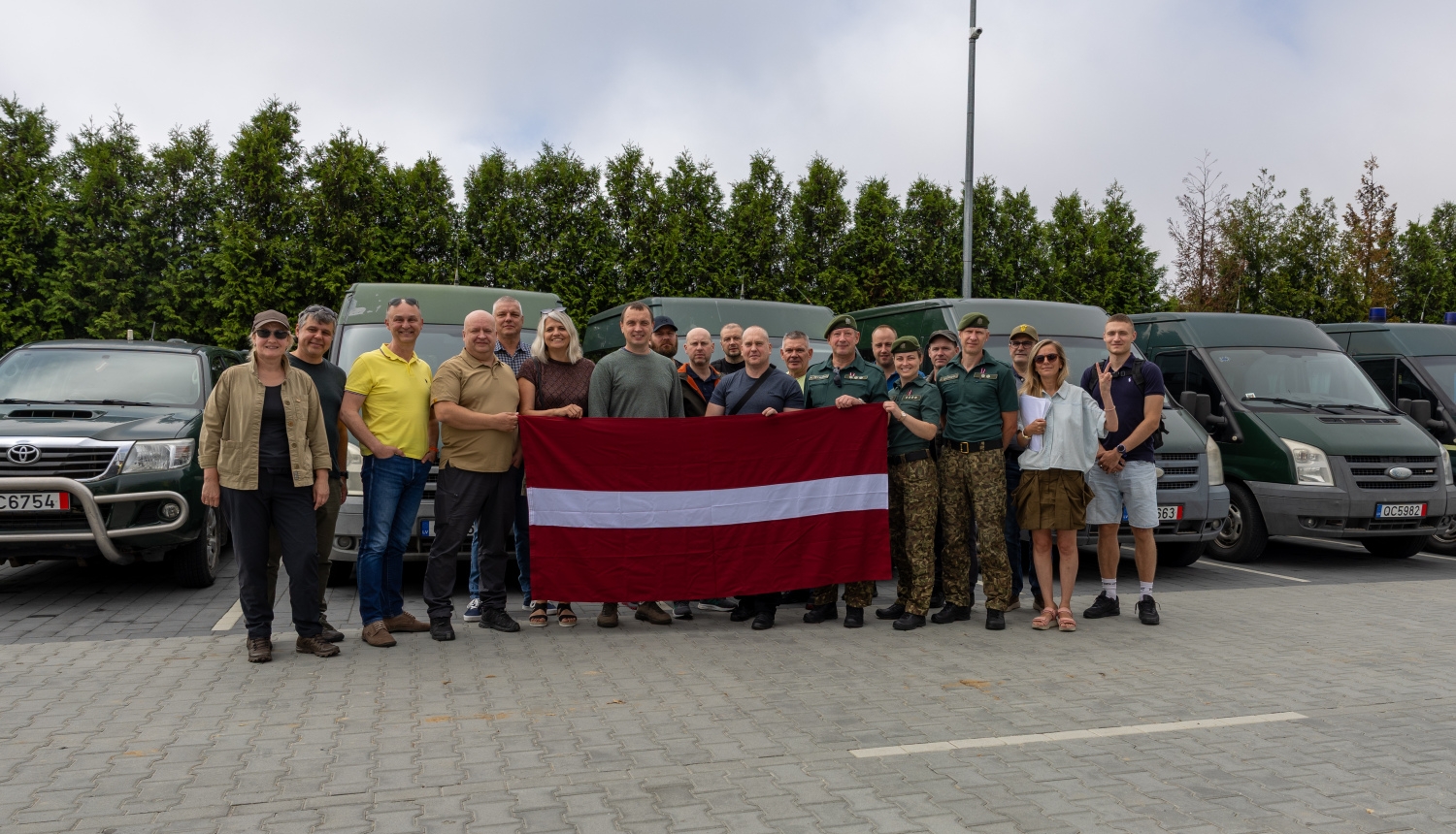 FOTO: Konvoja dalībnieki