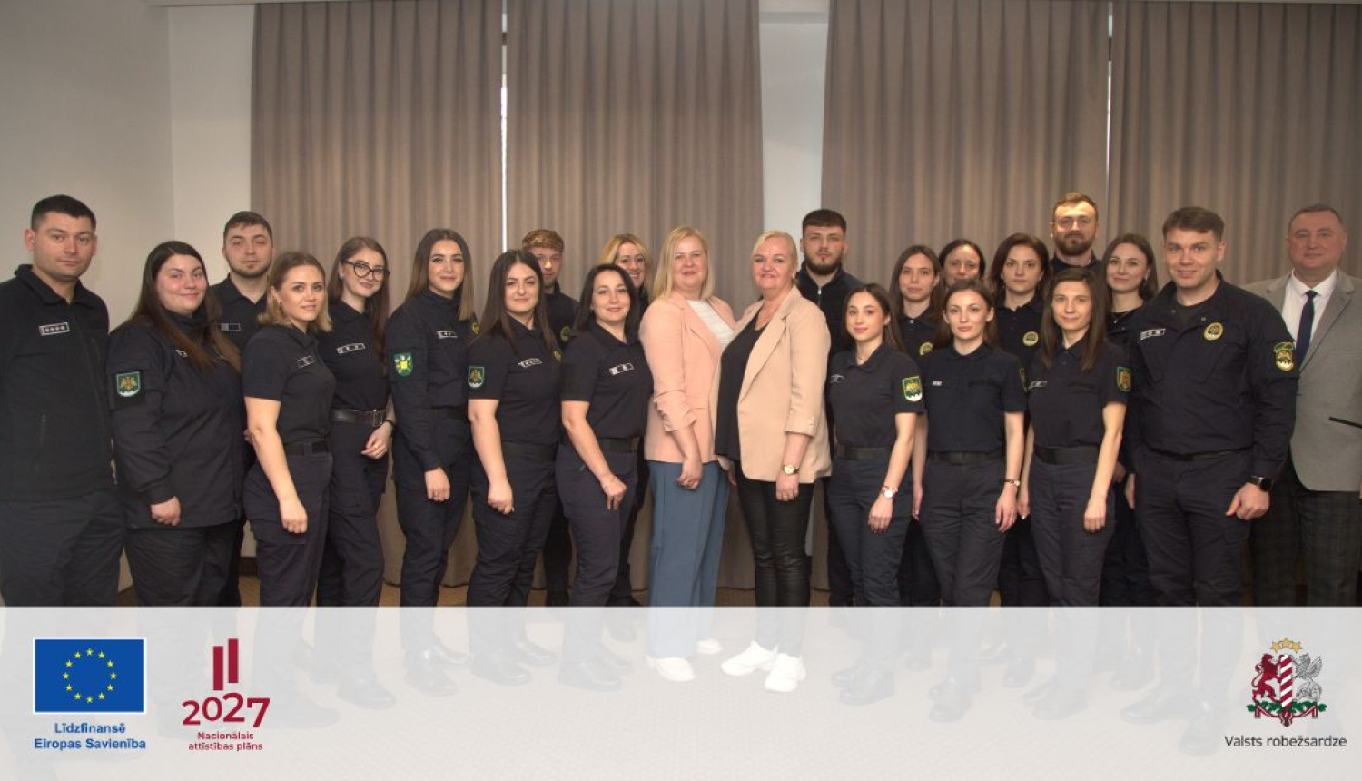 FOTO: VRK pasniedzēji un apmācāmie no Moldovas