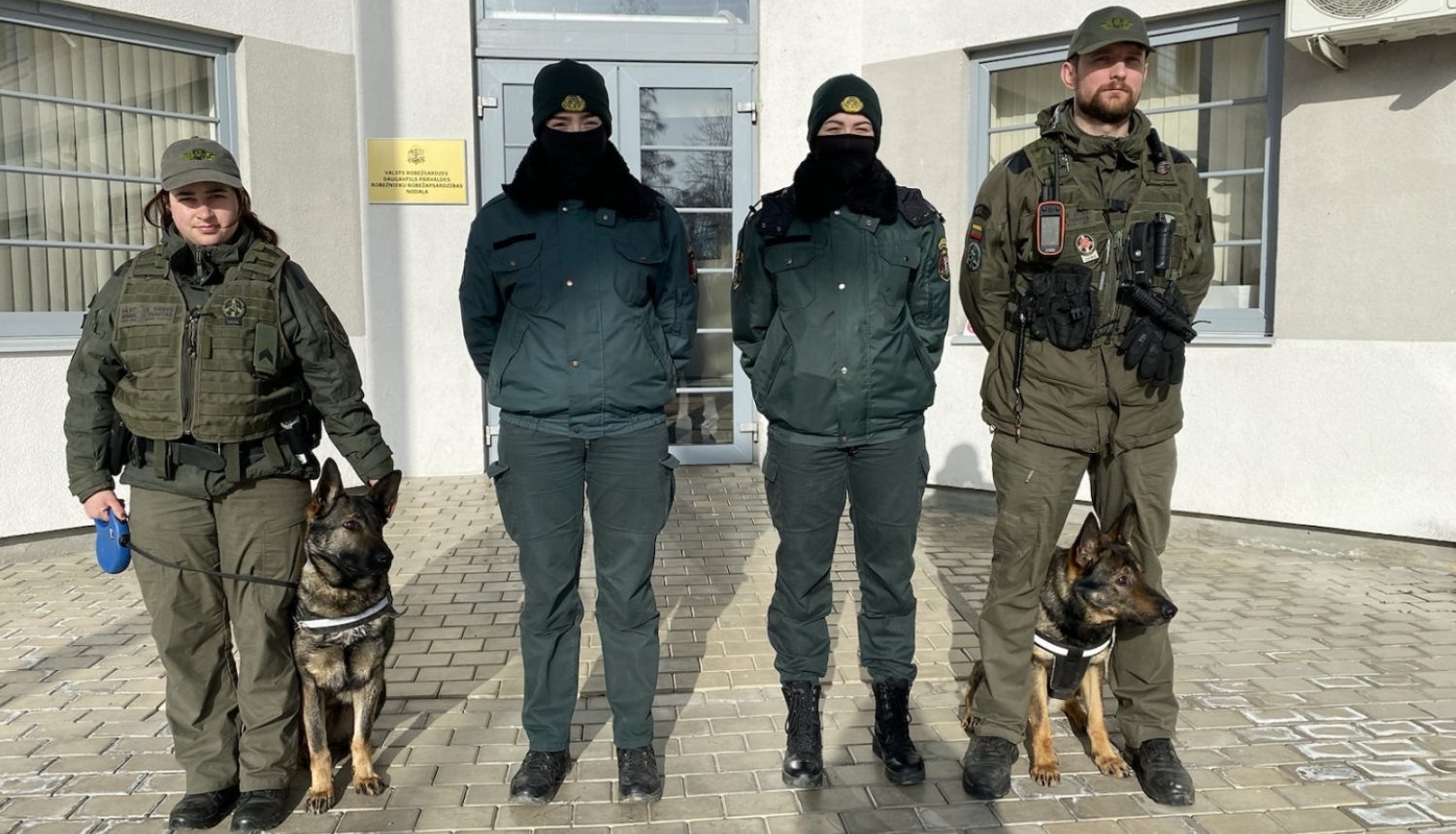 FOTO: Latvijas un Lietuvas robežsargi