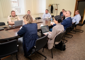 FOTO: Gruzijas delegācijas pārstāvji apmeklē Valsts robežsardzi