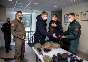 FOTO: Lietuvas pārstāvju vizīte uz robežas