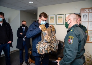 FOTO: Lietuvas pārstāvju vizīte uz robežas