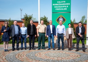 FOTO: Gruzijas delegācijas pārstāvji apmeklē Valsts robežsardzi