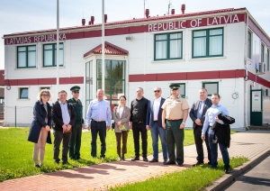 FOTO: Gruzijas delegācijas pārstāvji apmeklē Valsts robežsardzi