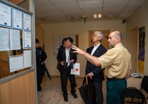 Robežsargi tiekas ar Japānas vēstniecības un ANO Bēgļu aģentūras Latvijā pārstāvjiem
