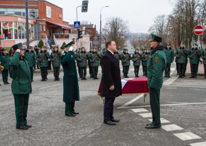 Foto: Rēzeknē norisinājās Robežsargu dienai veltītie svinīgie pasākumi