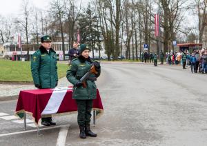 Foto: Rēzeknē norisinājās Robežsargu dienai veltītie svinīgie pasākumi