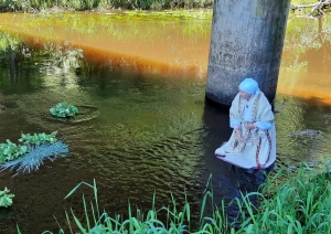 FOTO: Masļenku piemiņas pasākuma dalībnieki Ludzā