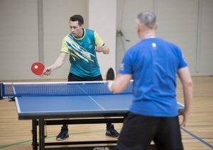 FOTO: Sacensības galda tenisā