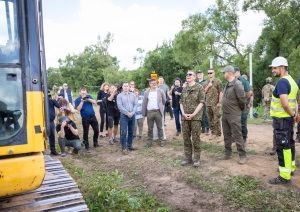 FOTO:  Valsts prezidents Edgars Rinkēvičs apmeklē Latvijas austrumu robežu 