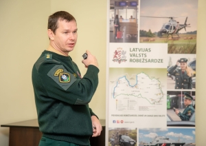 Valsts robežsardzē viesojas Vācijas Federālās policijas sakaru virsnieks