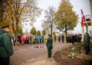 FOTO. Robežsargi piedalās Robežsardzes sagrāves piemiņas pasākumos