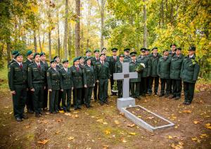 FOTO. Robežsargi piedalās Robežsardzes sagrāves piemiņas pasākumos