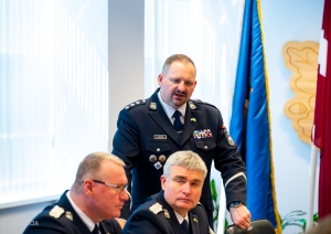 FOTO: Baltijas valstu policijas un robežsardzes priekšnieki