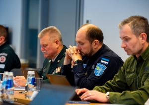 FOTO: Baltijas valstu policijas un robežsardzes priekšnieki