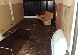 FOTO: Konstatētais mikroautobuss