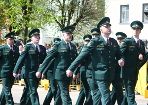 FOTO: Robežsargi piedalās 4. maija svinībās Rēzeknē