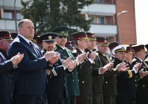 FOTO: Robežsargi piedalās 4. maija svinībās Rēzeknē