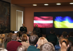 FOTO: Juris Martukāns VRS štāba sanāksmē