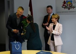 FOTO: Olimpiešu apbalvošanas pasākums