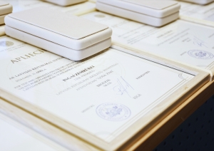 FOTO: Robežsargi saņem apbalvojumus Iekšlietu ministrijā