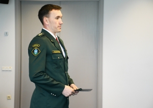FOTO: Robežsargi saņem apbalvojumus Iekšlietu ministrijā