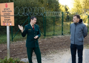 FOTO: Frontex aģentūras sadarbības koordinators apmeklē Latvijas – Krievijas ārējo robežu