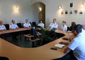 FOTO: Iekšlietu ministe Valsts robežsardzē