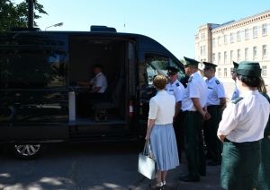 FOTO: Iekšlietu ministe Valsts robežsardzē