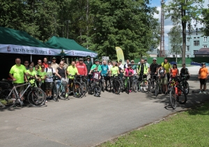 FOTO: Velobrauciena dalībnieku kopbilde